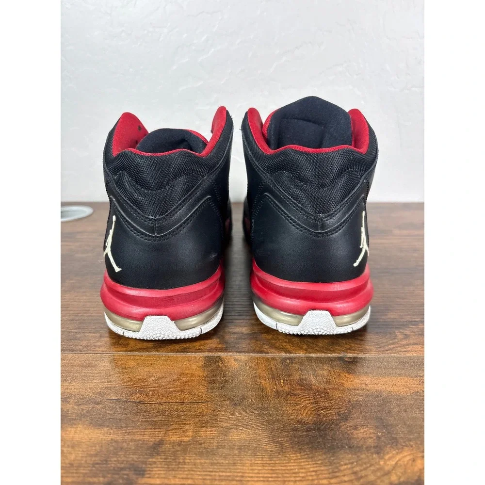 Jordan Flight Origin Mens 11 Black Gym Red White Mid Sneakers 599593-001